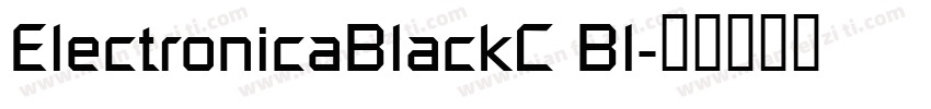 ElectronicaBlackC Bl字体转换